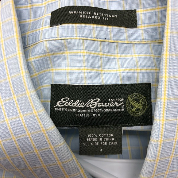 Eddie Bauer Wrinkle-Free Relaxed Fit Shirt (A) - Picture 5 of 5
